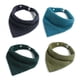 thumbnail image 1 of 4 Pcs Baby Feeding Drool Bibs Snap Button Saliva Towel Soft Cotton Gauze Triangle Bandana Burp Cloth for Newborn Toddler Shower Gifts, 1 of 5