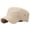 R Khaki, variant on Men Women Unisex Flat Top Cap Cotton Casual Summer Outdoor Hat Comfortable Leisure Hat Army Green
