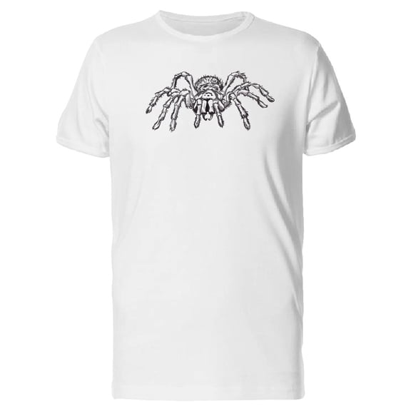 Black Spider Animal Drawing Tee Men's -Image by Shutterstock