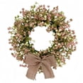 thumbnail image 2 of ERTZAE&nbsp;Artificial Plant Wreath with Gypsophila,Flower Wreath for Home Wedding Decoration,Photo Prop,Faux Gypsophila Wreath,Lush & Lifelike,Versatile Decor for Weddings,Home,and Photo Shoots, 2 of 7