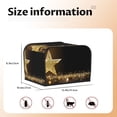 thumbnail image 5 of Daiia Gold Glittering Stars Pattern 4 slice Toaster Cover, Toaster Appliance Dust-proof Cover For Kitchen Small Appliance Dust Cover and Fingerprint Protection, 5 of 7