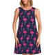 thumbnail image 1 of Balery Cute Flamingo Vestidos de verano para mujer con estampado: vestido holgado sin mangas, vestido playero informal y cómodo para días calurosos., 1 of 7