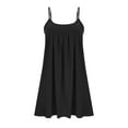 thumbnail image 4 of Dress for Girls Casual Dresses Sleeveless A-line Sundress Summer Dresses for Girls 5-13 Party Dress Black 12-13 Years, 4 of 6