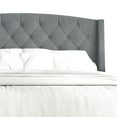 thumbnail image 4 of Castle Place Velvet Platform Bed with Storage, Full Size, Light Grey, 4 of 10