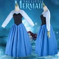 thumbnail image 3 of Nuevo y popular disfraz de Ariel de Disney, disfraz de La Sirenita, disfraz de princesa Ariel, trajes de Halloween, carnaval, ropa para adultos para mujer, 3 of 6