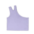 thumbnail image 2 of BRGZLK Kids Sleeveless Tops Girls Summer Fashion Solid Color Round Neck Basic Tank Tops Comfort Soft Cotton Stretch Camisole Purple 7-8 Years, 2 of 3