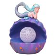 thumbnail image 1 of Mermaid Resin Shell Night Lamp for Birthday Gift (Purple), 1 of 6