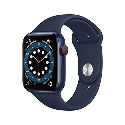 Apple Watch Series 6 GPS, 40mm Blue Aluminum Case with Deep Navy Sport Band  - Regular