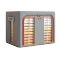 thumbnail image 4 of Cajón de armario doméstico, artefacto, caja de almacenamiento grande, caja de almacenamiento de ropa de algodón y lino con tres ventanas, 4 of 5