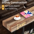 thumbnail image 5 of Tribesigns 70.9" Extra Long Console Table, Industrial Narrow Sofa Table with Storage Shelves, Behind Couch Table, 2-Tier Entryway Sofa Table for Living Room, Hallway, Rustic Brown, 5 of 7