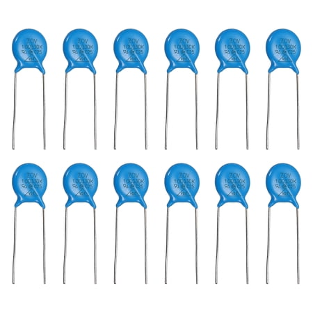 12 Pack Voltage Dependent Resistors, 10D330K Varistor AC 20V Radial Disc Varistors 10.5mm Dia Surge Current Protector for AC/DC Circuit Protection