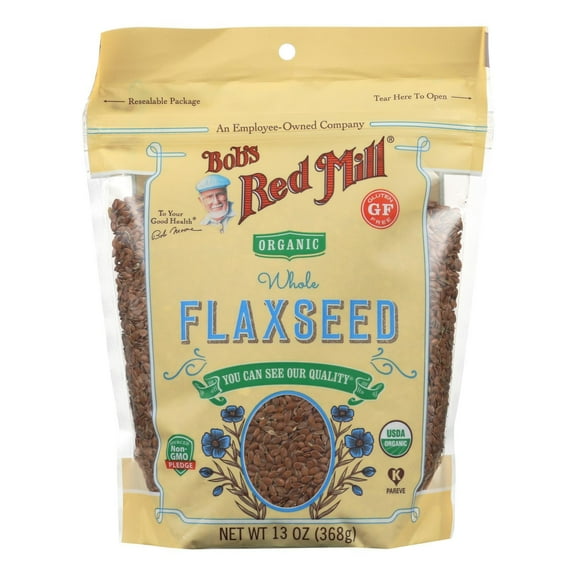 Bob's Red Mill Organic Flaxseed 13 oz Pack of 2