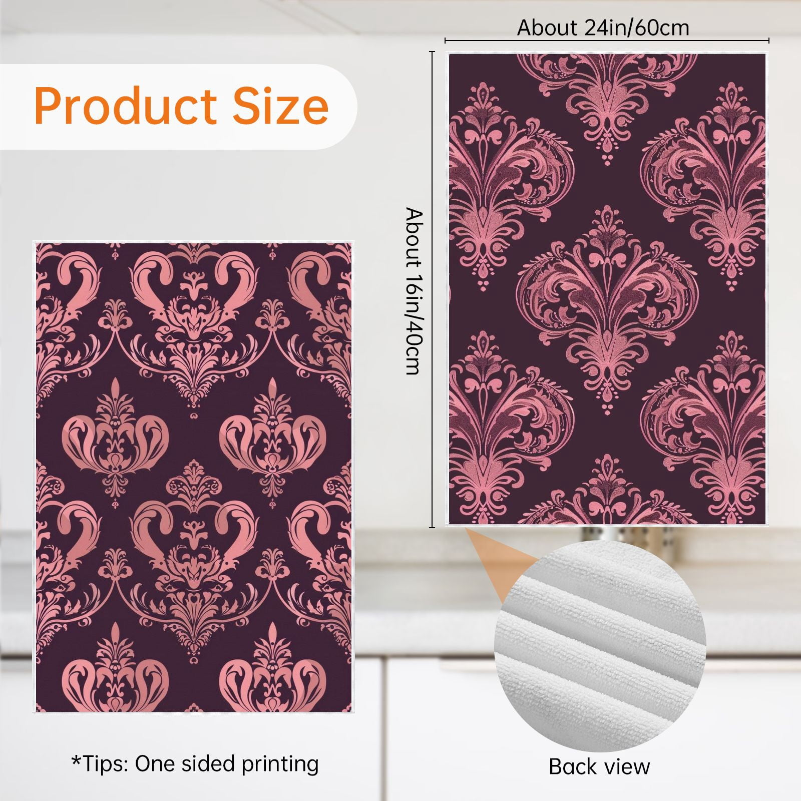 Boho Decorative Dishtowel for Bathroom Washroom Farmhouse Kitchen Dressing Room Deco - Geometric Shapes Handy Kitchen Accessories - 16x24in 4PCS - Symmetrical Comfortable Dish Cloth and Towel Sets