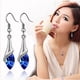 thumbnail image 3 of Pendientes de estilo joyería con brillantes diamantes de cristal austriaco, pendientes de pianista, regalo ideal, cómodos de llevar, buen material, 3 of 6
