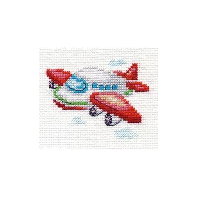 Letter D Airplane Needlepoint Kit or Canvas