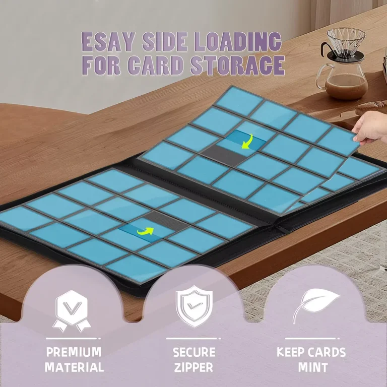 4-Pocket Trading Card Album, 30 Pages Collection Card Holder, Protective  Sleeves Portfolio Folder, Storage Case for Sports Trading Cards, Game Cards,  Holds 240 Cards Card Binder(N6) - Walmart.com