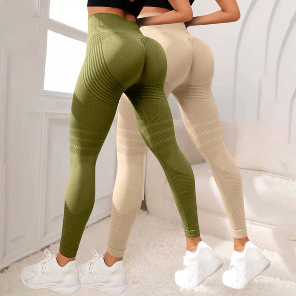 Celsior Cellulite Leggings No Curling Lift Pants High Waisted Leggings Resistance Band Leggings Tummy Shaping Pants Breathable Skin-Friendly Full Length Buttery Soft Yoga Pants Beige L