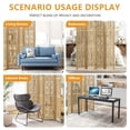 thumbnail image 5 of MAYEERTY 95x1x67 Inch Natural Charcoal Coin Wooden Folding Privacy Screen, 6 Panel Set for Home & Patio, 5 of 6