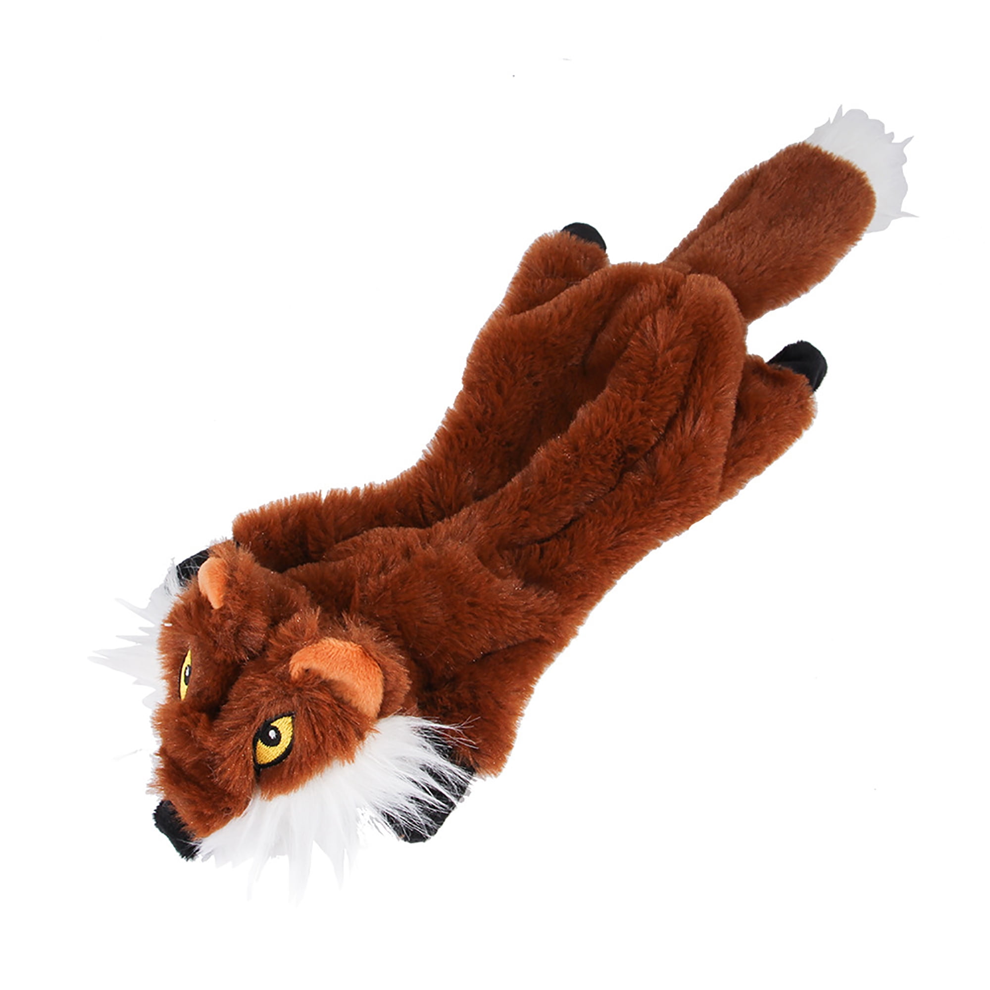 Kepooman No Stuffing Squeaky Dog Toy for Small Medium Large Dog, Pet Plush Animals Chew Toy for Teething Chewing and Playtime, Single, Fox Kepooman No Stuffing Squeaky Dog Toy for Small Medium Large Dog, Pet Plush Animals Chew Toy for Teething Chewing and Playtime, Single, Fox