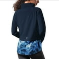 thumbnail image 2 of Women's MSX by Michael Strahan Navy Chicago Bears Grace Raglan Full-Zip Running Jacket, 2 of 4
