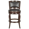 thumbnail image 2 of SAFAVIEH Pasquale Industrial Swivel Bar Stool with Footrest, Sierra/Brown, 2 of 5