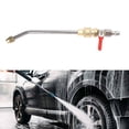 thumbnail image 1 of Curved Pressure Washer Extension Wand with Ball Valve Power Washer Gutter Cleaner Attachment for Cleaning Vehicles Yards Metal, 1 of 7