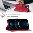 thumbnail image 4 of Compatible with iPhone 12 Pro Max Classic Embossed PU Leather Case with Card Holder Shockproof Cover, 4 of 5