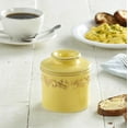 thumbnail image 5 of Butter Bell® Crock – Antique Goldenrod Ceramic Butter Holder with Lid, Keeper for Spreadable Butter, 5 of 7