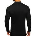 thumbnail image 2 of Handshe Men's High - Neck Thickened Long - Sleeve T - Shirt - Solid Color Bottoming Top, 2 of 3