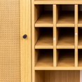 thumbnail image 4 of Sideboard Cabinet, Accent Storage Cabinet with Adjustable Shelves, Wine Rack for Home, Kitchen, Dining Room - SMT-WR034OAK, 4 of 5
