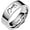 Silver, variant on 6mm Stainless Steel Classic Plain Lovers Couple Wedding Band Statement Anniversary Promise Ring