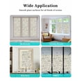 thumbnail image 6 of Window Privacy Film Retro Spring Floral Stained Glass Window Film Decorative Sun Block Window Cover Summer Botanical Farmhouse Vintage Window Clings Static Adhesive Sticker for Bathroom 17.7"x78.7", 6 of 7