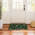 thumbnail image 3 of Yayeee Doormat for Inside 20"x32" Absorbent Low-Profile Washable Non-Slip Rubber Backed Entryway Rug, Green Forest Pattern, 3 of 8