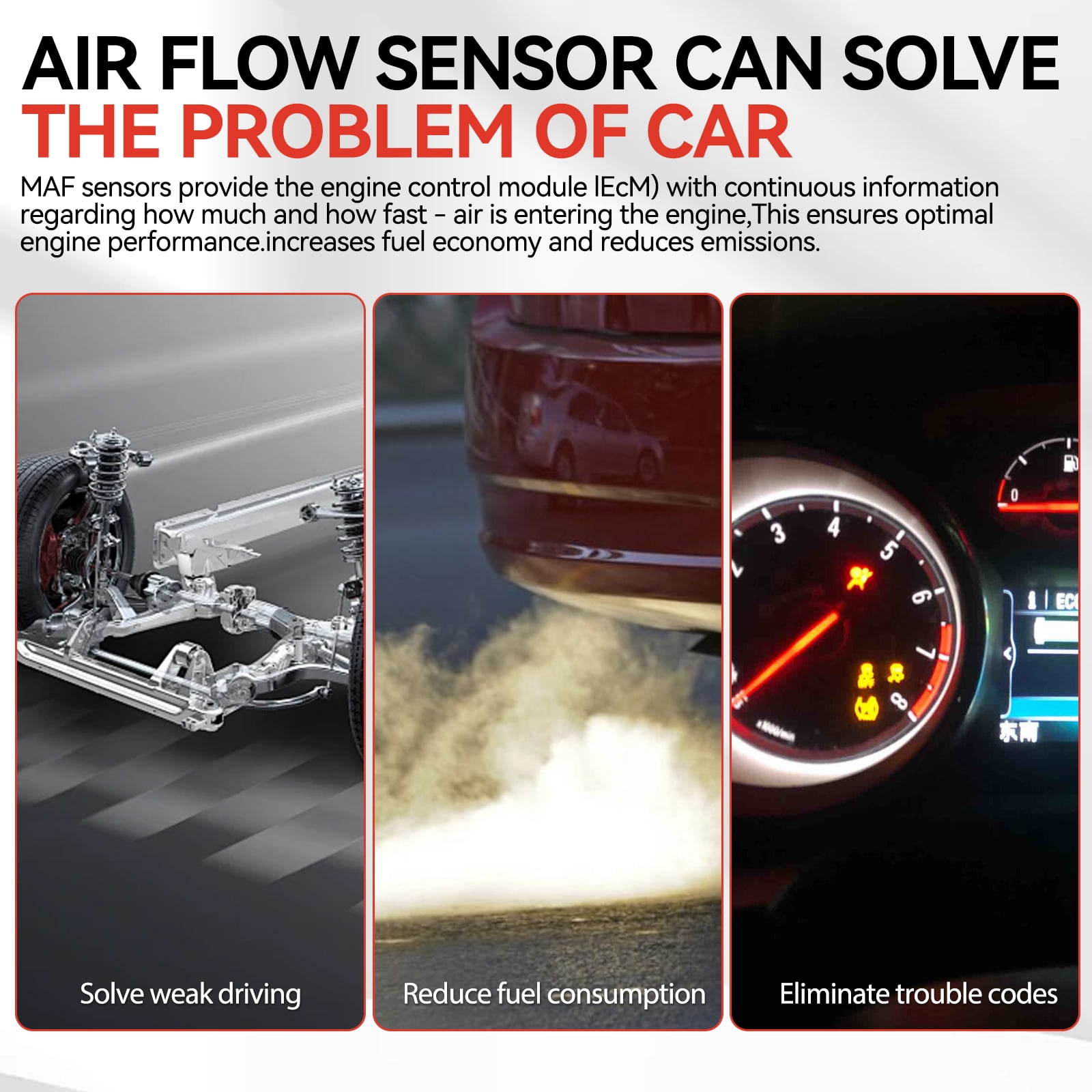 OEMASSIVE Mass Air Flow MAF Sensor for Chevrolet Silverado 1500 GMC Sierra 1500