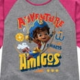 thumbnail image 3 of Santiago of The Sea - Adventure Awaits Amigos - Toddler And Youth Girls Raglan Graphic T-Shirt, 3 of 5