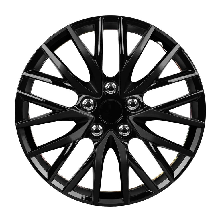 16 inch on sale black hubcaps