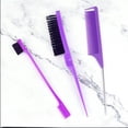 thumbnail image 6 of Hair styling comb set: five-piece set, three-piece set, pointed comb, selective dyeing comb, three-row detangling comb, eyebrow brush, fine hair brush, hair pulling needle., 6 of 11