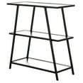 thumbnail image 6 of Henn&Hart 34" Blackened Bronze Metal/Glass Bookcase, 6 of 7