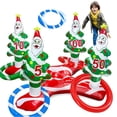 thumbnail image 1 of Navidad Inflable Papá Noel Árbol De Navidad Juego De Lanzamiento De Anillos Juguetes De Lanzamiento Regalo De Navidad Para Niños Regalo De Año Nuevo Decoración De Navidad Advancent HA039260-00, 1 of 6
