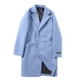 thumbnail image 2 of Super Fashion En Trench Men's British Style Solid Color Long Coat Fashionable Warm En Overcoat, 2 of 6