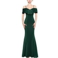 thumbnail image 2 of UPPADA Robe Sirène à une Épaule pour Femme Sans Manches Couleur Unie Robe Décontractée Robe de Cocktail Robe de Soirée Ourlet Haut-Bas Robe de Fête Robe de Mariage Bal de Promo Robe Formelle Offres du Jour Octobre 2025, 2 of 5