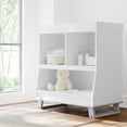 thumbnail image 3 of Storkcraft Modern Convertible Infant Changing Table, White with Pebble Gray, 3 of 9