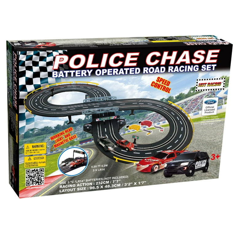 Speed chase battery operated road racing set deals