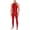 Red, variant on Glossy Jumpsuit for Men Zipper Front Quick Drying Nylon Tight Active Base Layers Underwear Tracksuits White M