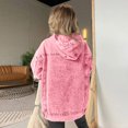 thumbnail image 5 of Denim Hoodie Women Sweatshirt Pullover Hooded Y30k Tops Distressed Washed Loose Spring Streetwear Work Tops Jeans Club, 5 of 5