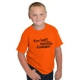 thumbnail image 5 of Too Lazy Ironic Halloween Costume Crewneck T Shirts Boy Girl Teen Brisco Brands X, 5 of 6