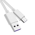thumbnail image 1 of Cable de datos blanco de 1 m, cable de carga rápida tipo C de 5 A para Android, Huawei Honor y Xiaomi, 1 of 12