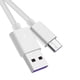 thumbnail image 2 of Cable de datos blanco de 1 m, 5 A, tipo C, cable de carga rápida para Android, Huawei Honor y Xiaomi., 2 of 12