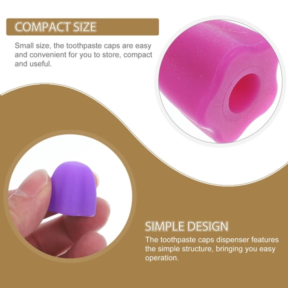 SEWOART 4Pcs Flexible Silicone Toothpaste Squeezer Caps for Household Use