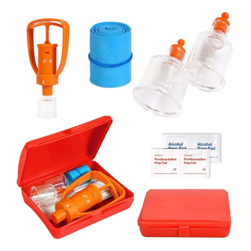 Snake Bite Kit, Bee Sting Kit, Emergency First Aid Venom Extractor